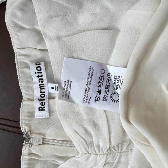 Reformation Butterfly Dress in Ivory - Picture 14 of 15